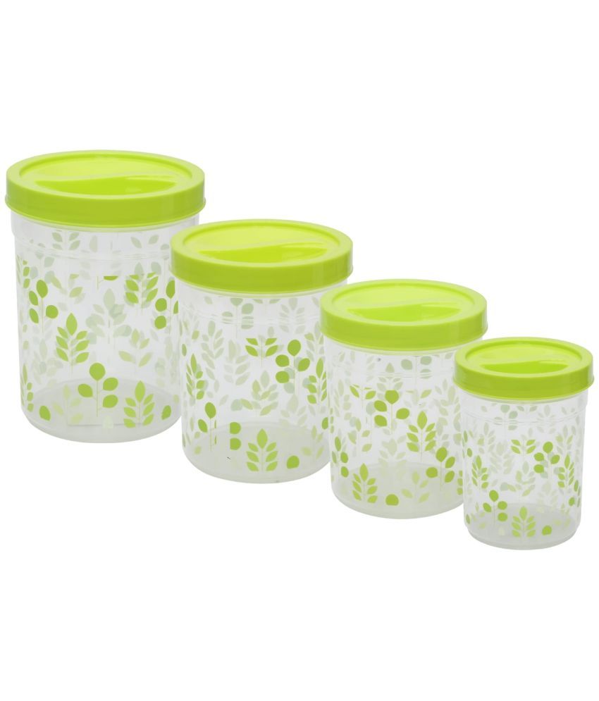     			Jaypee Plus SILO Container Plastic Green Dal Container ( Set of 4 )