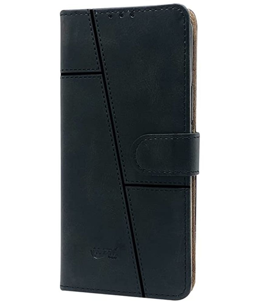     			Kosher Traders Black Flip Cover Artificial Leather Compatible For Vivo V29 Pro 5g ( Pack of 1 )