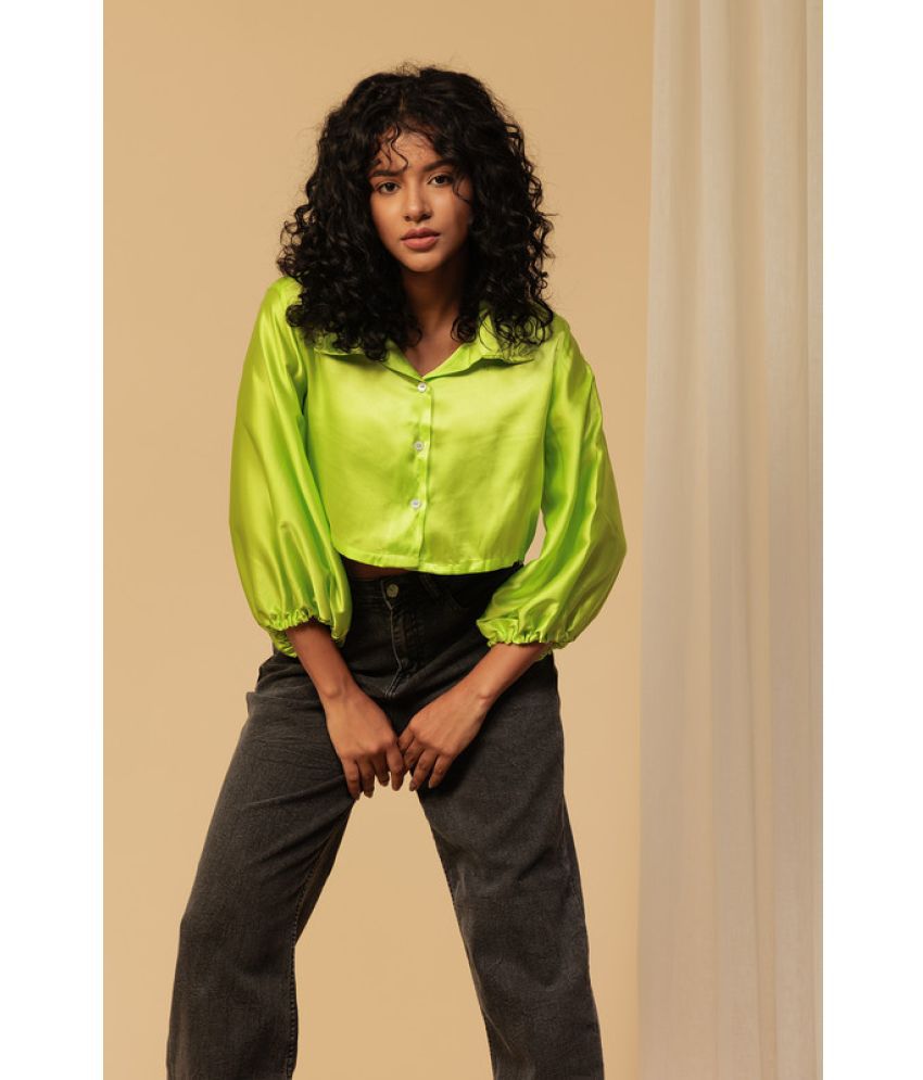     			Urban Sundari Green Polyester Women's Shirt Style Top ( Pack of 1 )