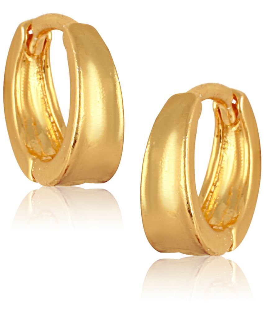     			Vighnaharta Golden Clip-Ons Earrings ( Pack of 1 )