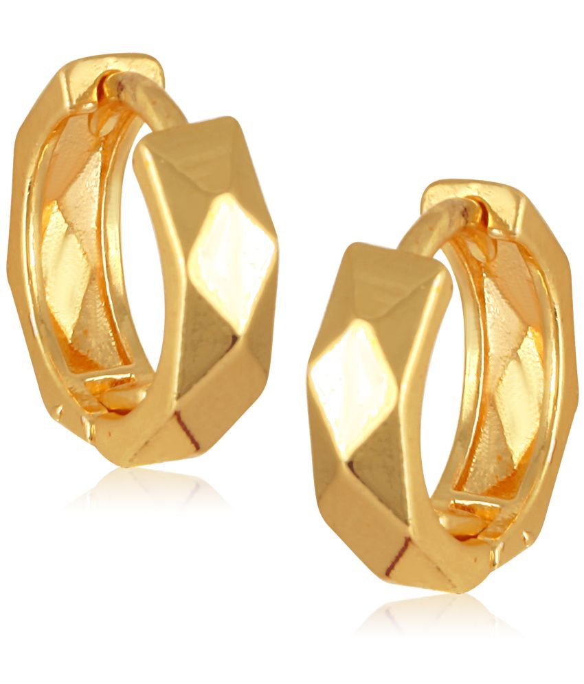     			Vighnaharta Golden Clip-Ons Earrings ( Pack of 1 )