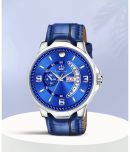 LimeStone Blue PU Analog Men's Watch