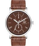 LimeStone Brown PU Analog Men's Watch