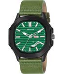 LimeStone Green PU Analog Men's Watch