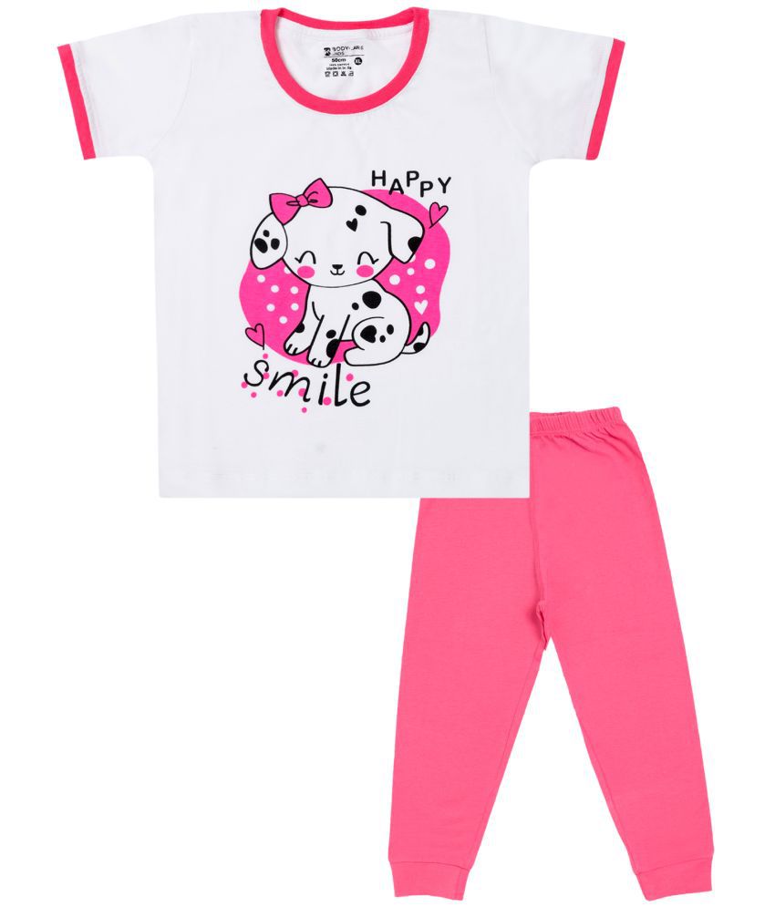     			Bodycare Multicolor Cotton Blend Baby Girl T-Shirt & Pyjama Set ( Pack of 1 )