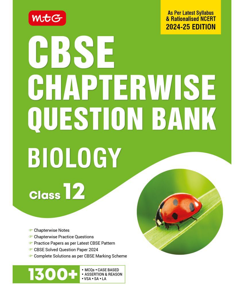     			CBSE Class 12 Chapterwise Question Bank Biology