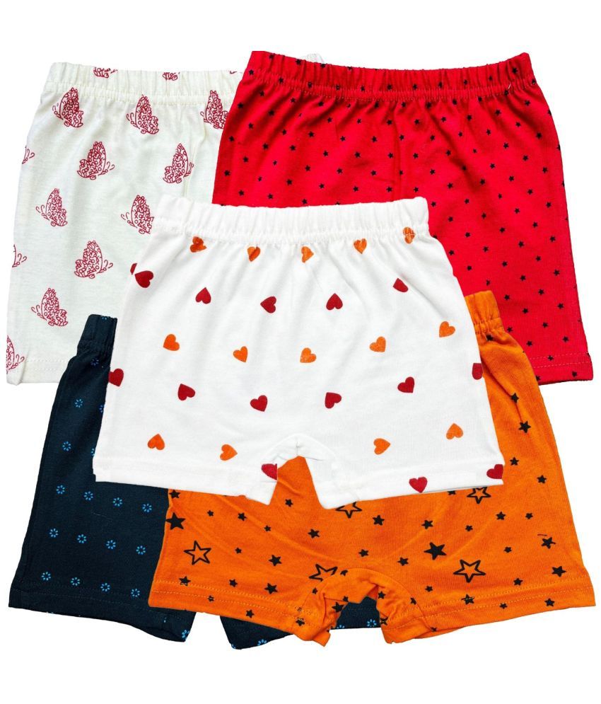     			Diaz Pack of 5 Cotton Girls Bloomers ( Multicolor ) KBLOOMERV3_CO5_13