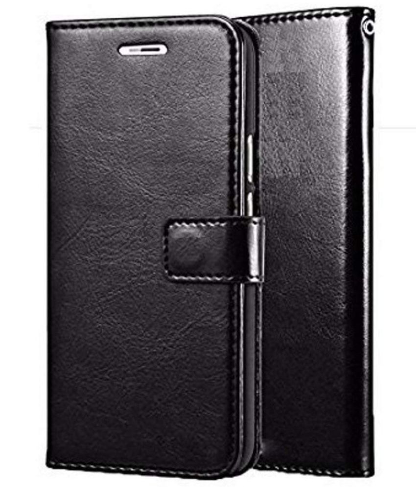     			Kosher Traders Black Flip Cover Artificial Leather Compatible For Oppo A58 4g ( Pack of 1 )