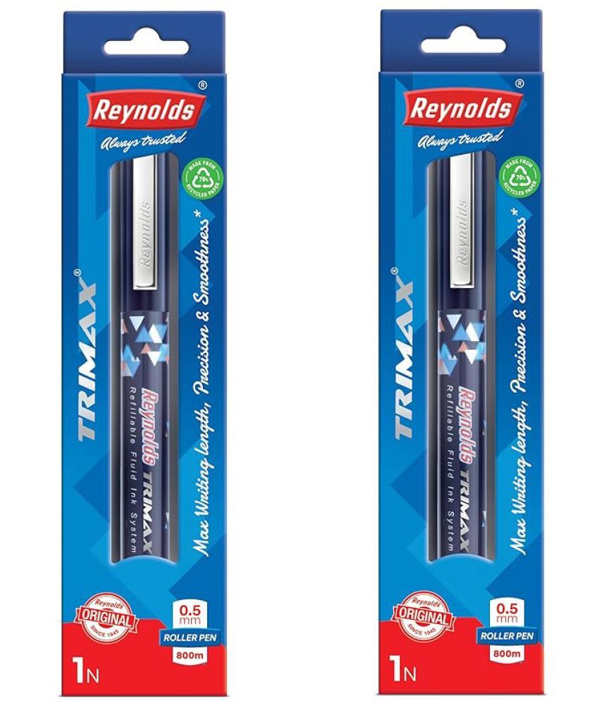     			Reynolds Trimax Ball Pen 1 Pcs Black Pack Of 2