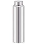 ATROCK Fridge Water Bottle 1 litres | Single Wall Bottle Silver Stainless Steel Water Bottle 1000 mL ( Set of 1 )