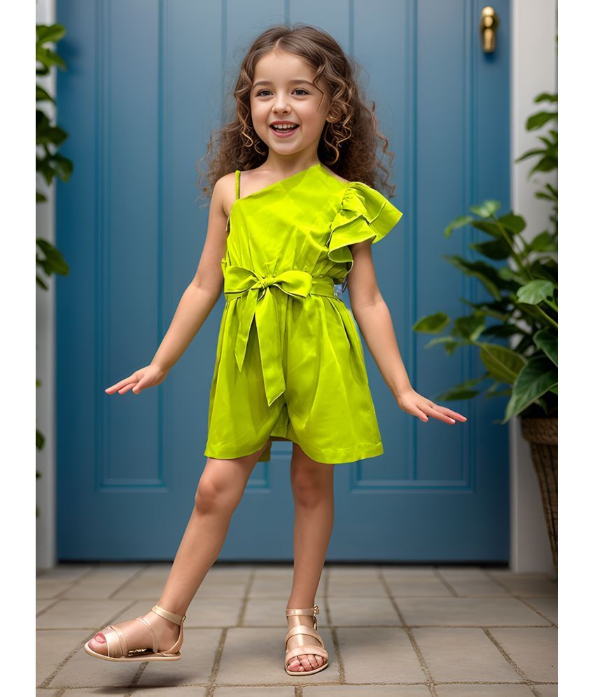     			A.T.U.N. - Lime Green Polyester Girls Jumpsuit ( Pack of 1 )