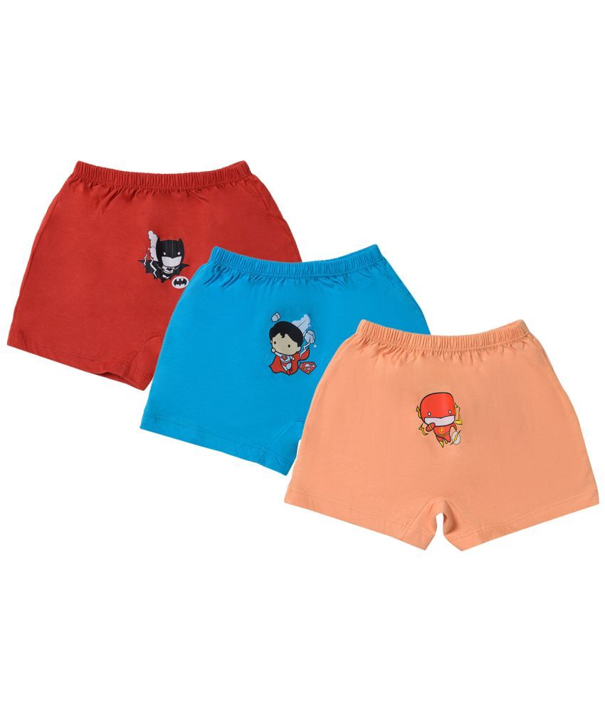     			Bodycare Pack of 3 Boys Cotton Blend Trunks ( Multicolor )