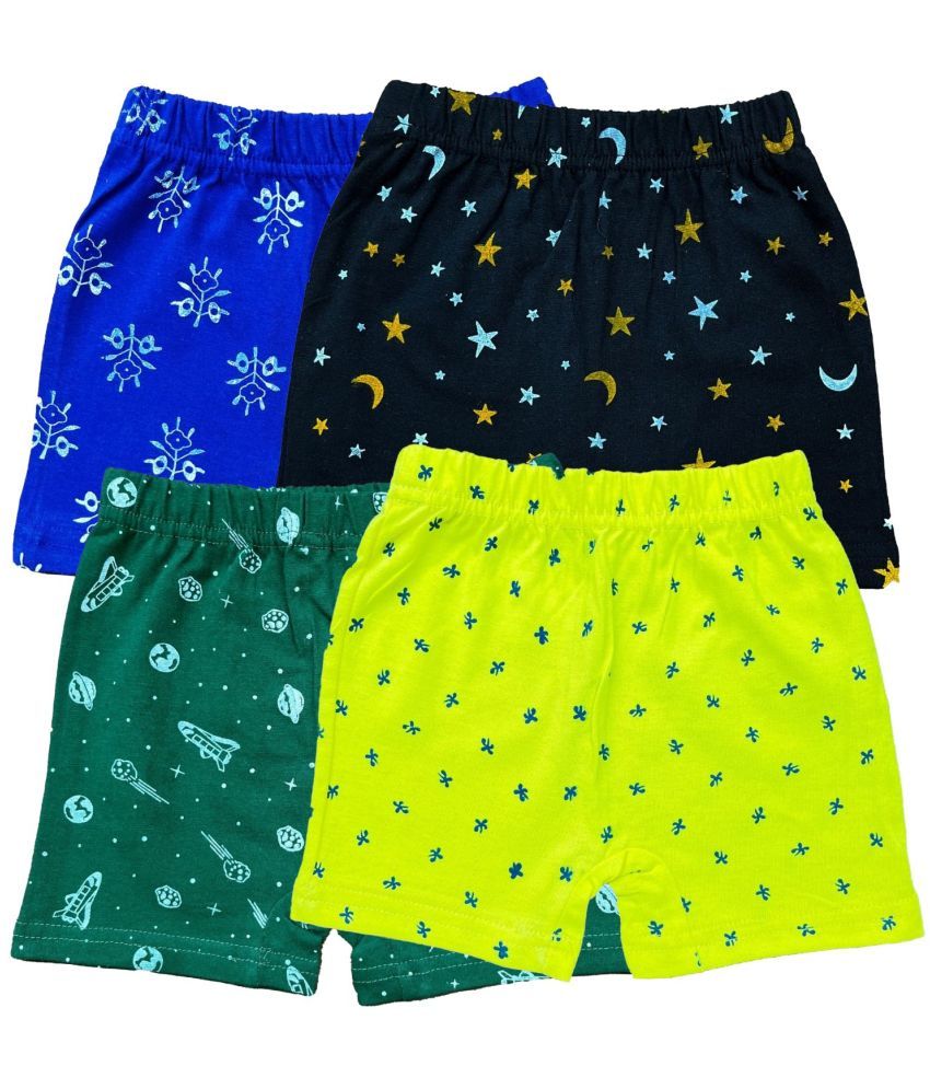     			Diaz Pack of 4 Cotton Bloomers For Girls ( Multicolor )