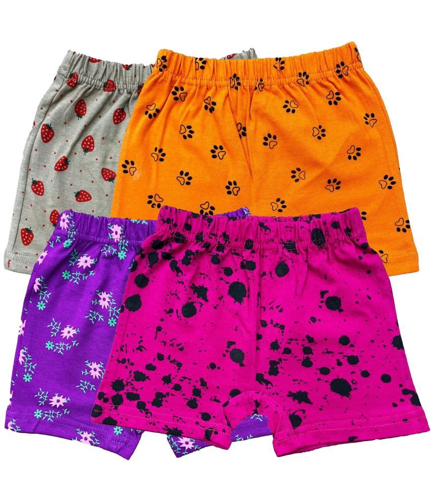     			Pack of 4 Diaz Cotton Girls Bloomers ( Multicolor ) KBLOOMERV4_CO4_33