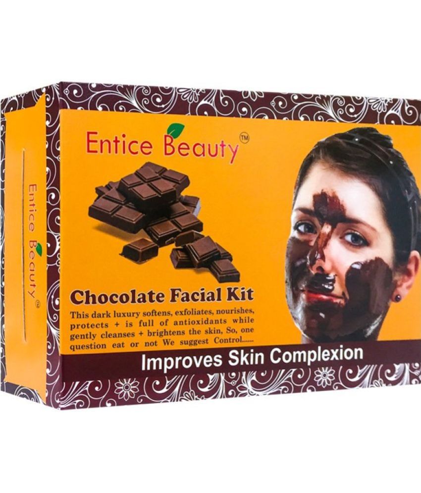     			Entice Beauty Chocolate 3 Times Use Facial Kit For All Skin Type Chocolate 500 ( Pack of 1 )