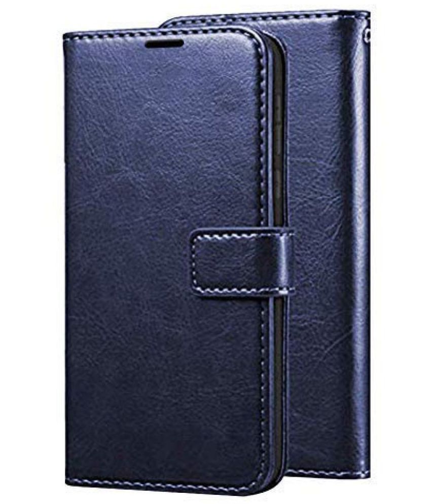     			Kosher Traders Blue Flip Cover Artificial Leather Compatible For Realme 7 ( Pack of 1 )