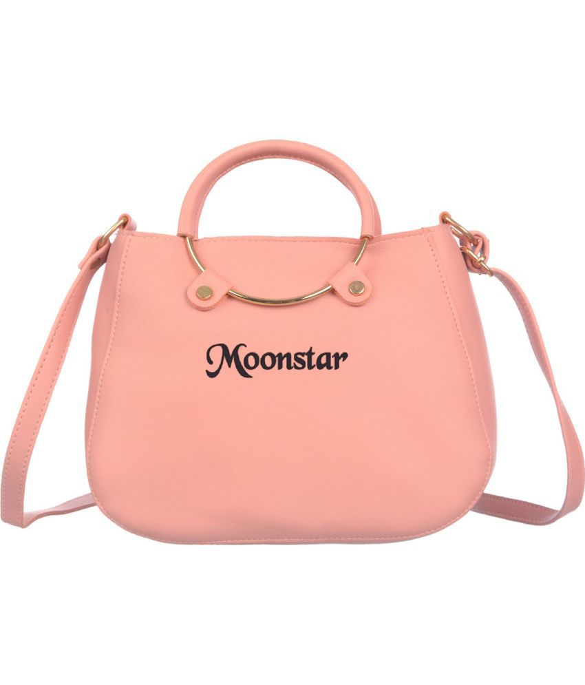     			Moonstar Bag Pink PU Sling Bag