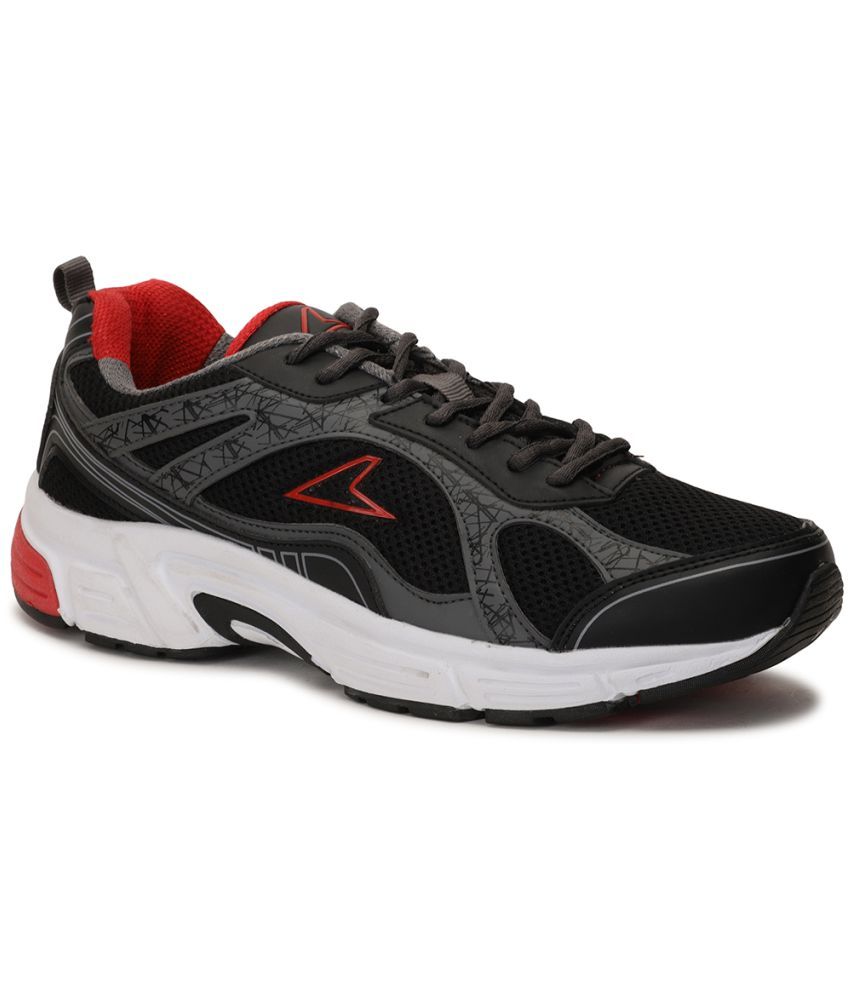     			Power Black Men's Sports Running Shoes