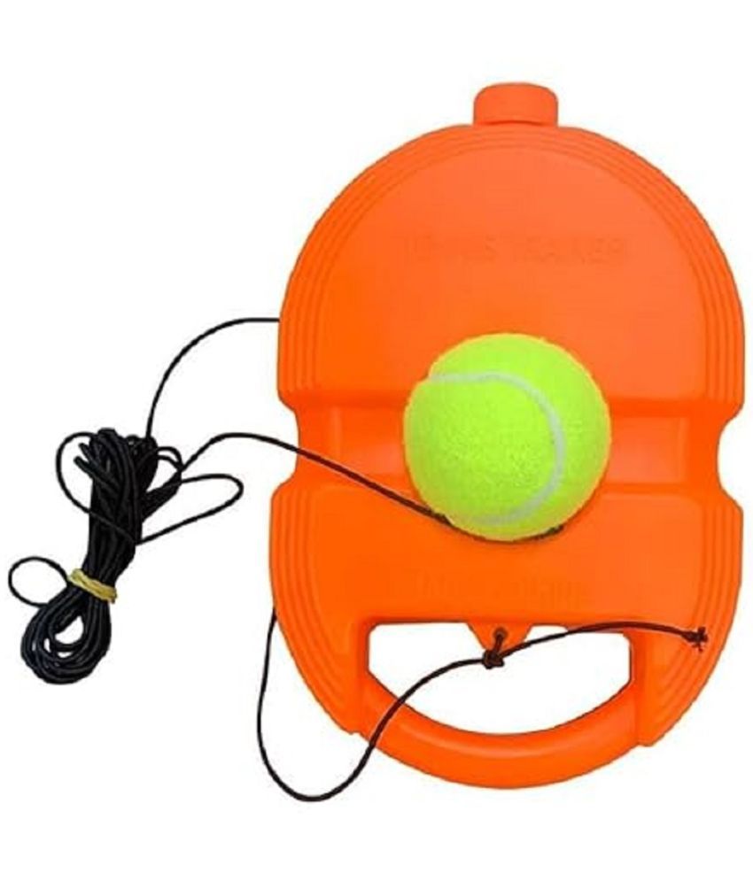     			Tennis Trainer Device with Rebound Tennis Ball 3 Stringed Tennis Balls Tennis Trainer Starters Solo Training Tennis Training Device Outdoor Sport Tennis Training Kit for Teens, Adults