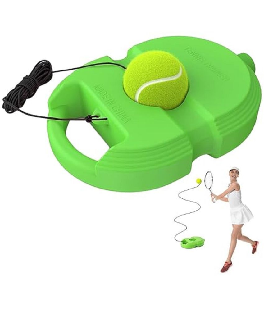     			Tennis Trainer Device with Rebound Tennis Ball 3 Stringed Tennis Balls Tennis Trainer Starters Solo Training Tennis Training Device Outdoor Sport Tennis Training Kit for Teens, Adults