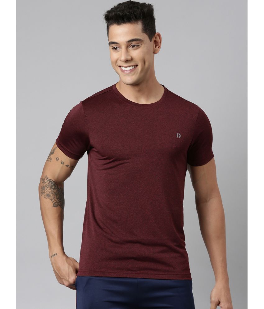    			Dixcy Scott Originals Cotton Regular Fit Solid Half Sleeves Men's T-Shirt - Maroon ( Pack of 1 )