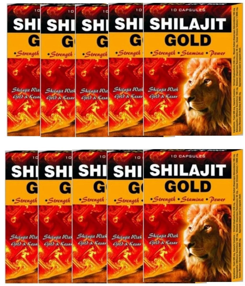     			G&G Pharmacy Shilajit Gold 10x10=100 Capsules Pack of 10