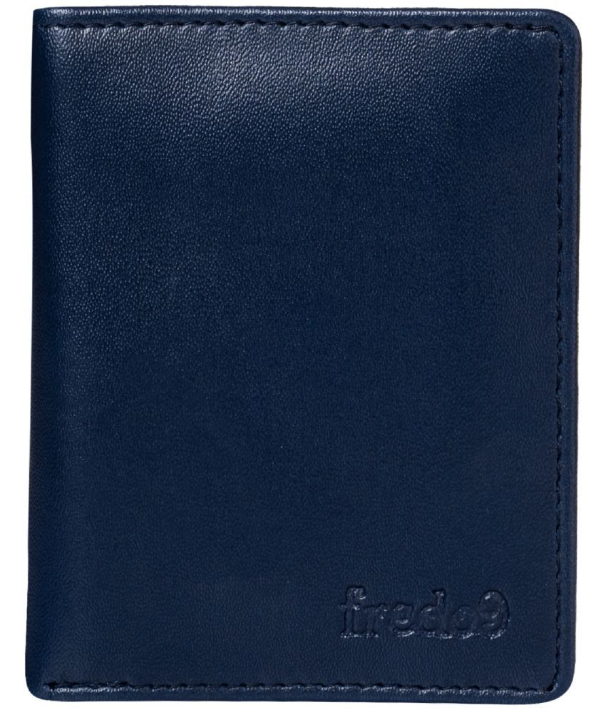     			HIDEFLIX Blue PU Men's Regular Wallet ( Pack of 1 )