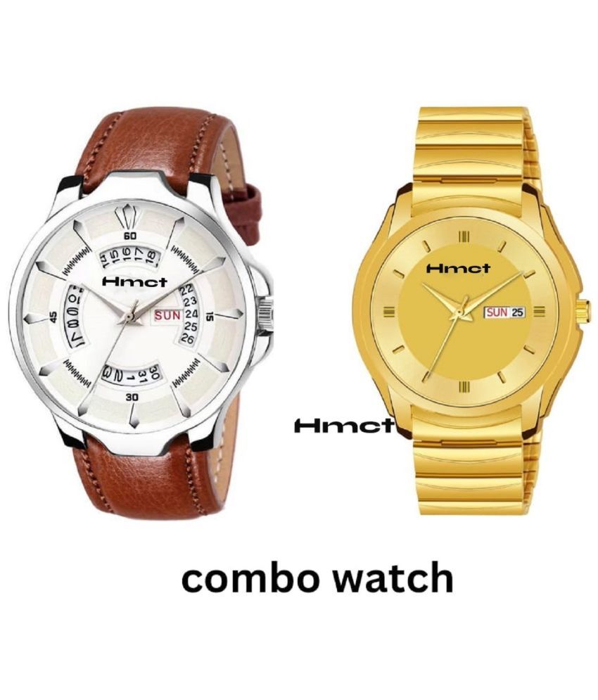     			HMCT Gold Metal Analog Men's Watch