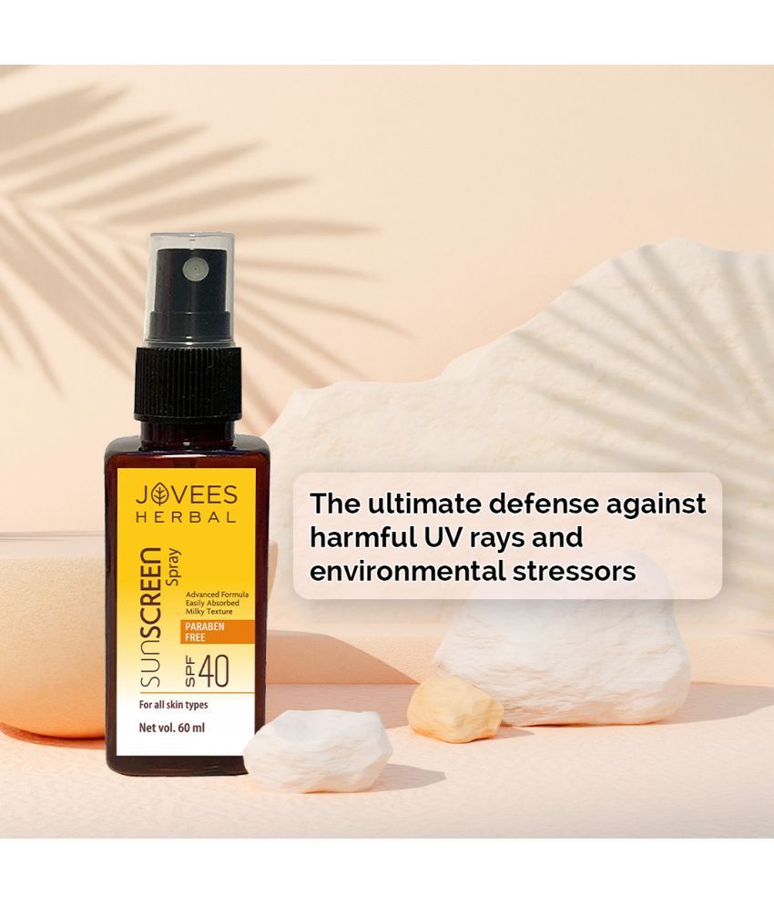     			Jovees Herbal Sun Screen Spray SPF 40 Protects From UVA/UVB rays Lightweight For All Skin Types 60ml