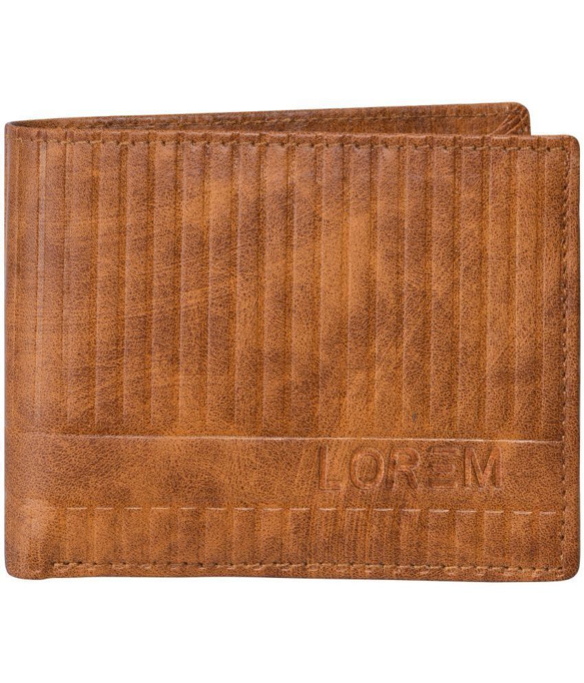     			Lorem Orange Faux Leather Men's Two Fold Wallet ( Pack of 1 )
