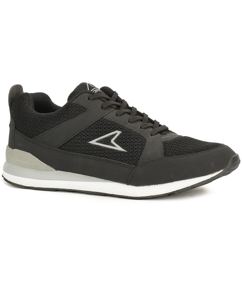     			Power Black Men's Sports Running Shoes