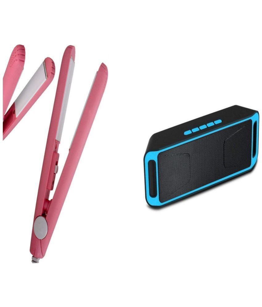     			Style Maniac Bluetooth Speaker & Multicolor Hair Straightener