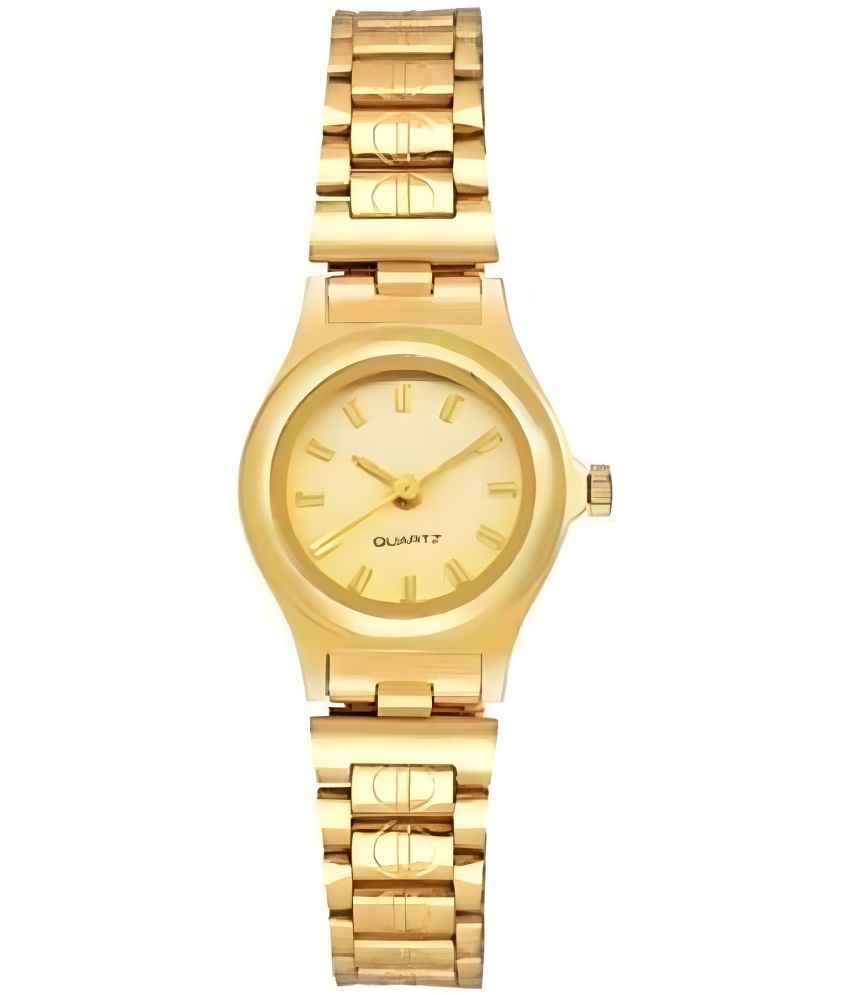     			Viser Gold Metal Analog Womens Watch