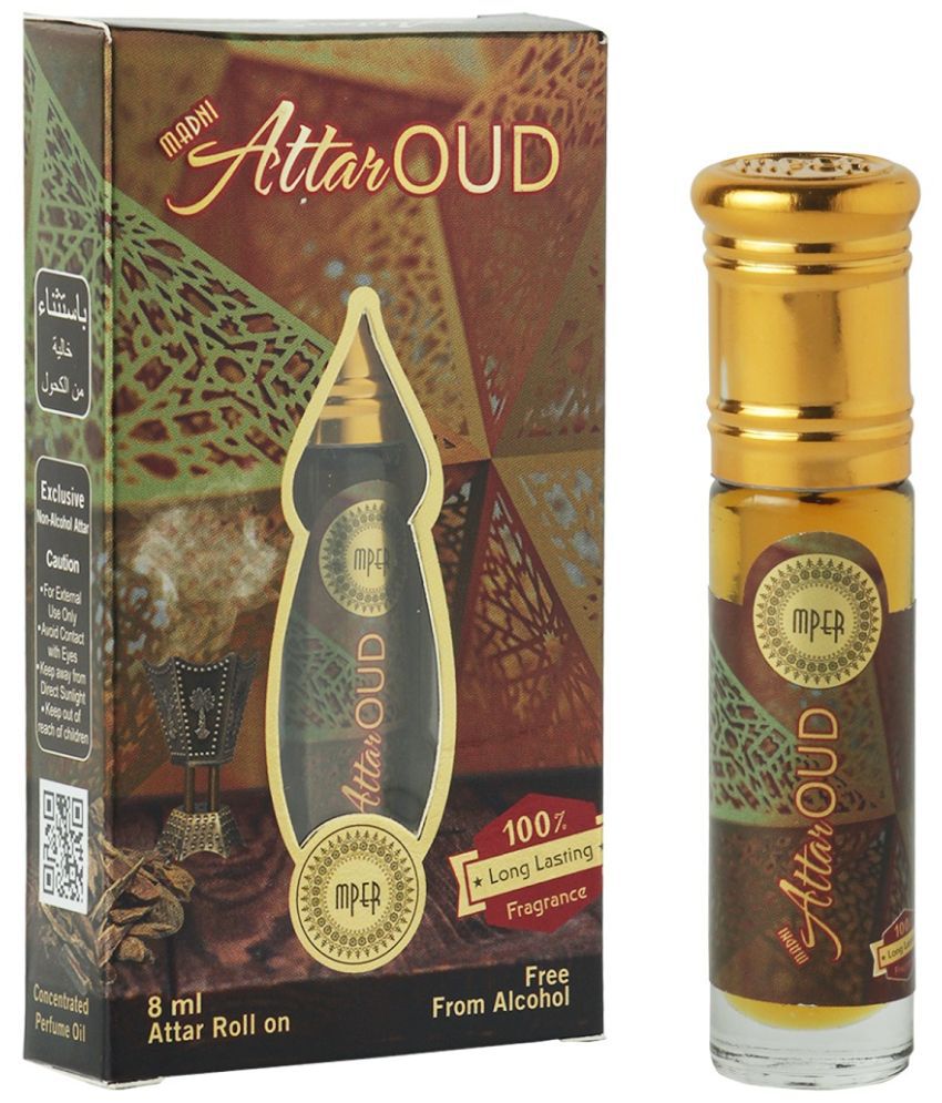     			Madni Perfumes Attar Oud Unisex Attar Roll On - 8ml | Alcohol-Free Aromatic Fragrance Oil