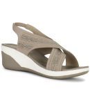 Bata Beige Women's Sandal Heels