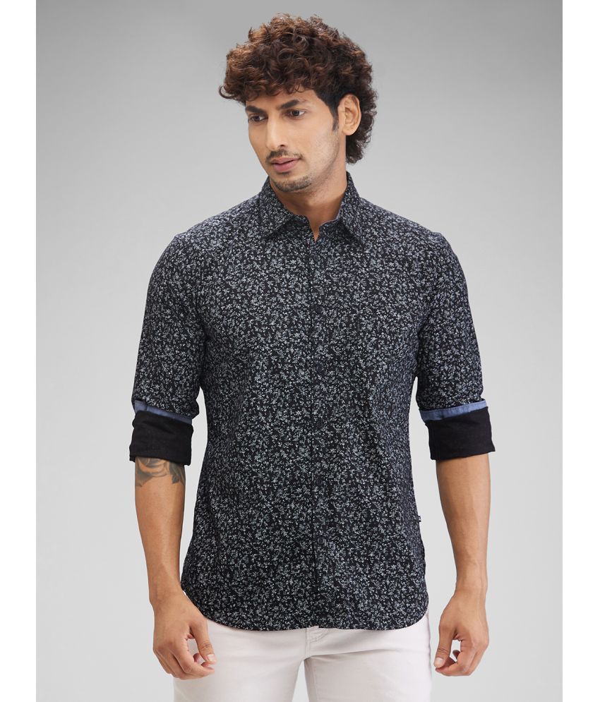     			Parx 100% Cotton Slim Fit Printed Full Sleeves Men's Casual Shirt - Black ( Pack of 1 )