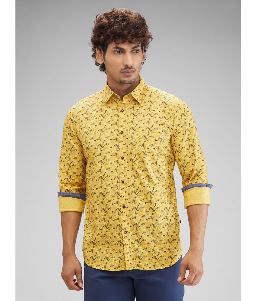     			Parx 100% Cotton Slim Fit Printed Full Sleeves Men's Casual Shirt - Yellow ( Pack of 1 )