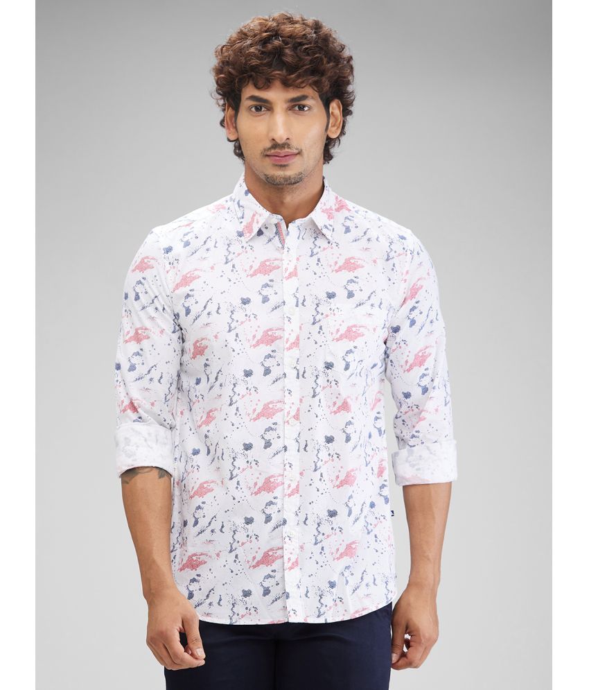     			Parx 100% Cotton Slim Fit Printed Full Sleeves Men's Casual Shirt - White ( Pack of 1 )