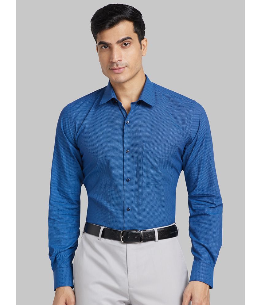     			Raymond Cotton Blend Regular Fit Full Sleeves Men's Formal Shirt - Blue ( Pack of 1 )