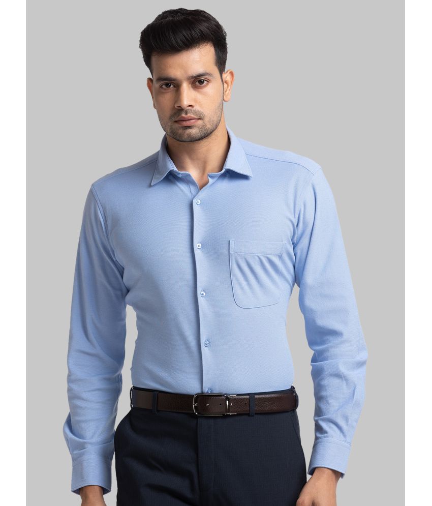     			Raymond Cotton Blend Slim Fit Full Sleeves Men's Formal Shirt - Blue ( Pack of 1 )