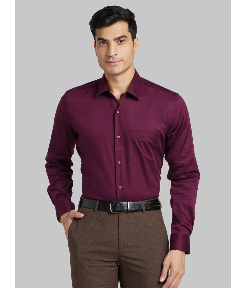     			Raymond Cotton Regular Fit Full Sleeves Men's Formal Shirt - Maroon ( Pack of 1 )