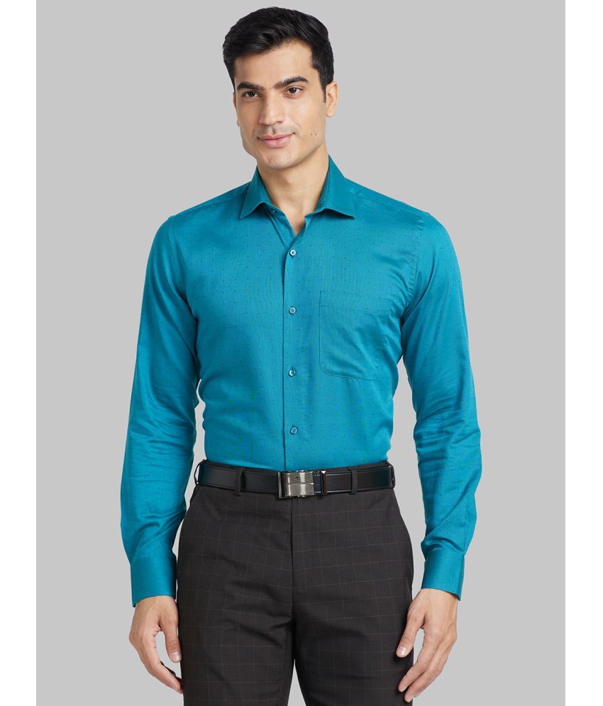     			Raymond Cotton Regular Fit Full Sleeves Men's Formal Shirt - Green ( Pack of 1 )