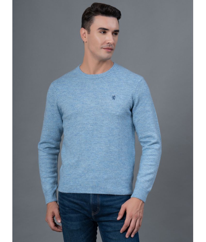     			Red Tape Polyester Blend Round Neck Men's Full Sleeves Pullover Sweater - Blue ( Pack of 1 )