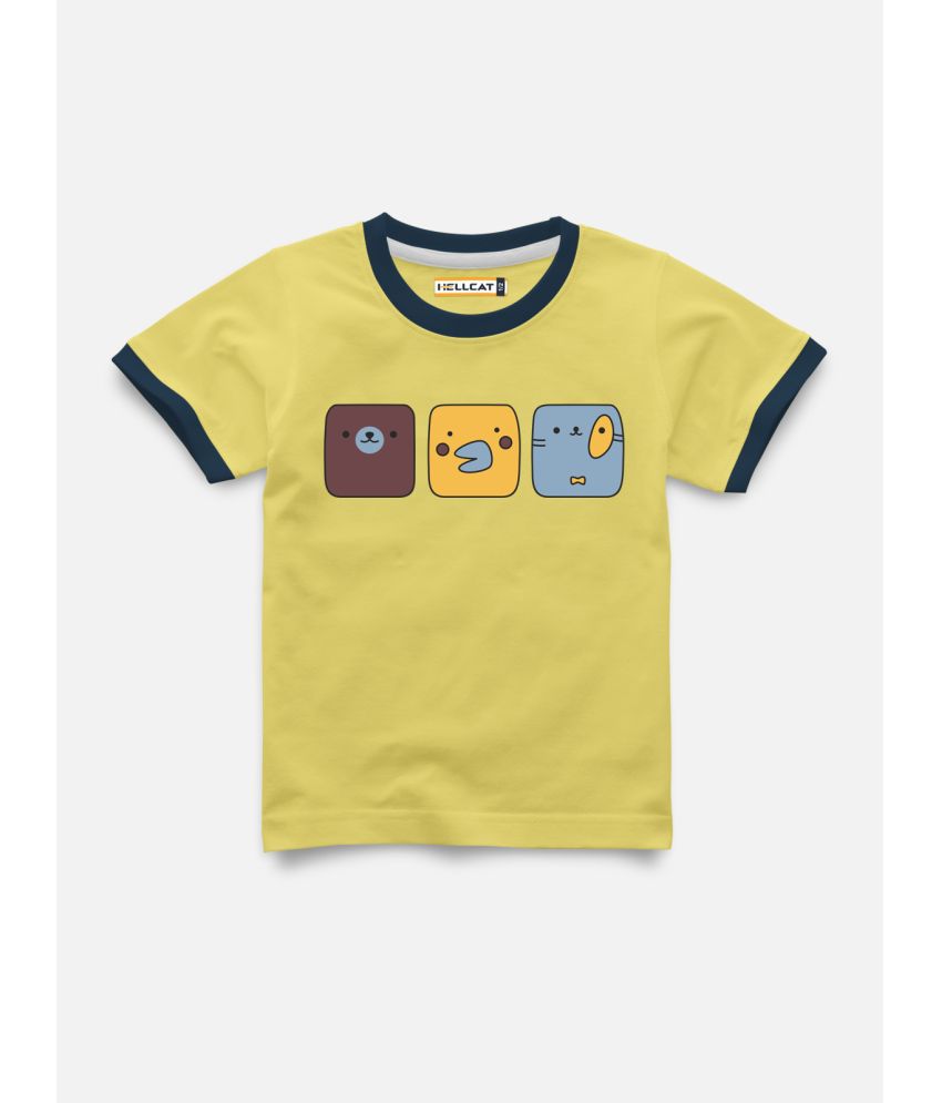    			HELLCAT Yellow Baby Boy T-Shirt ( Pack of 1 )