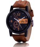 Septem Brown Leather Analog Men's Watch