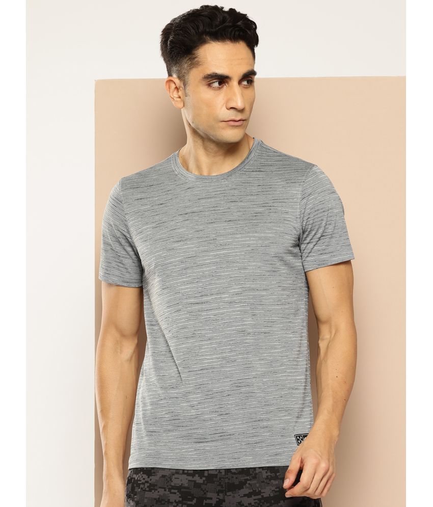     			Alcis Grey Polyester Slim Fit Men's Sports T-Shirt ( Pack of 1 )