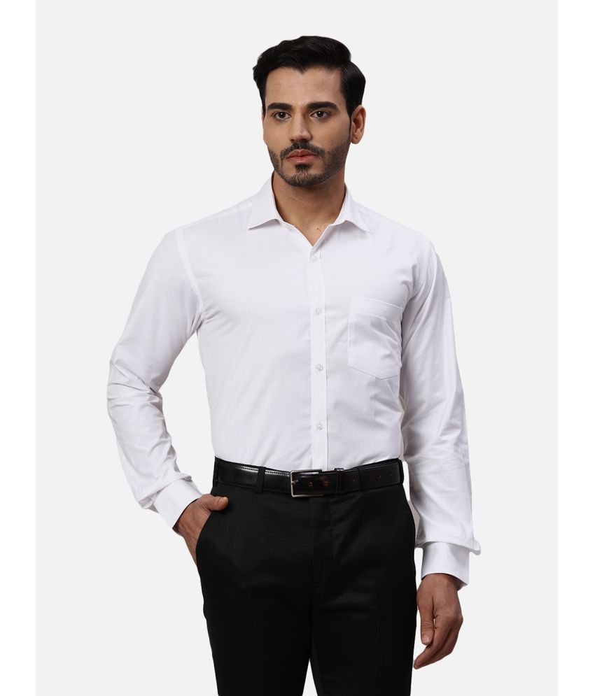     			Park Avenue Cotton Blend Slim Fit Full Sleeves Men's Formal Shirt - White ( Pack of 1 )