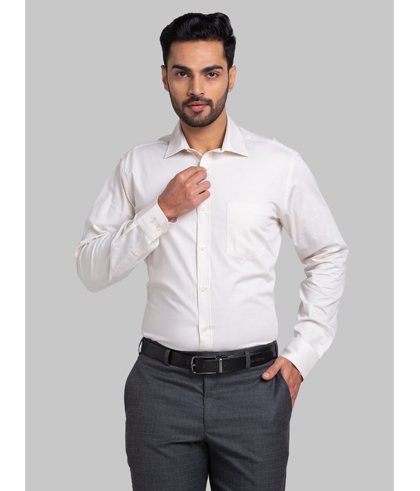     			Park Avenue Cotton Regular Fit Full Sleeves Men's Formal Shirt - Beige ( Pack of 1 )