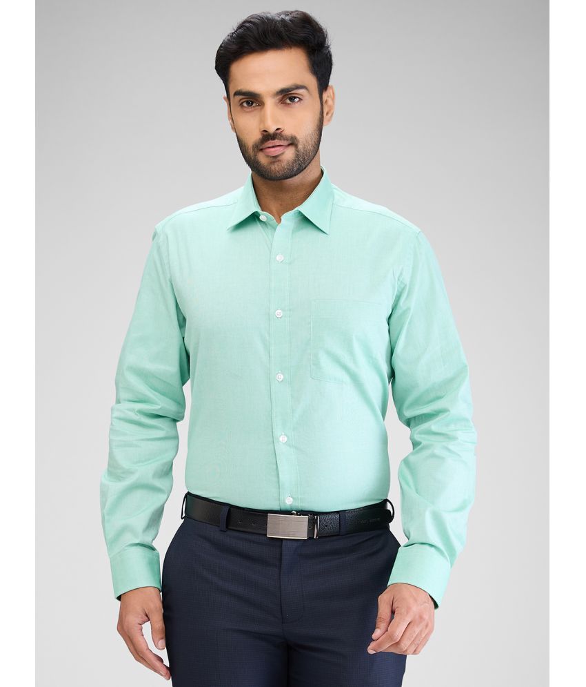     			Park Avenue Cotton Regular Fit Full Sleeves Men's Formal Shirt - Green ( Pack of 1 )