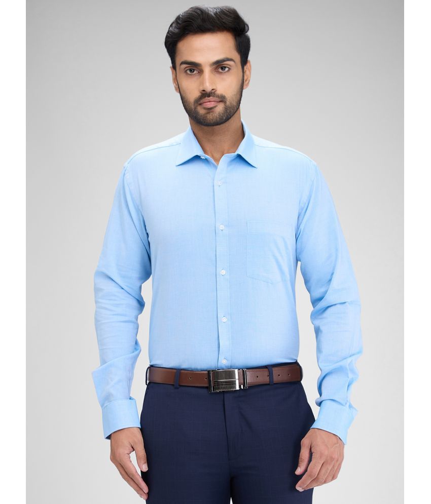     			Park Avenue Cotton Slim Fit Full Sleeves Men's Formal Shirt - Blue ( Pack of 1 )